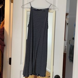 Striped halter dress
